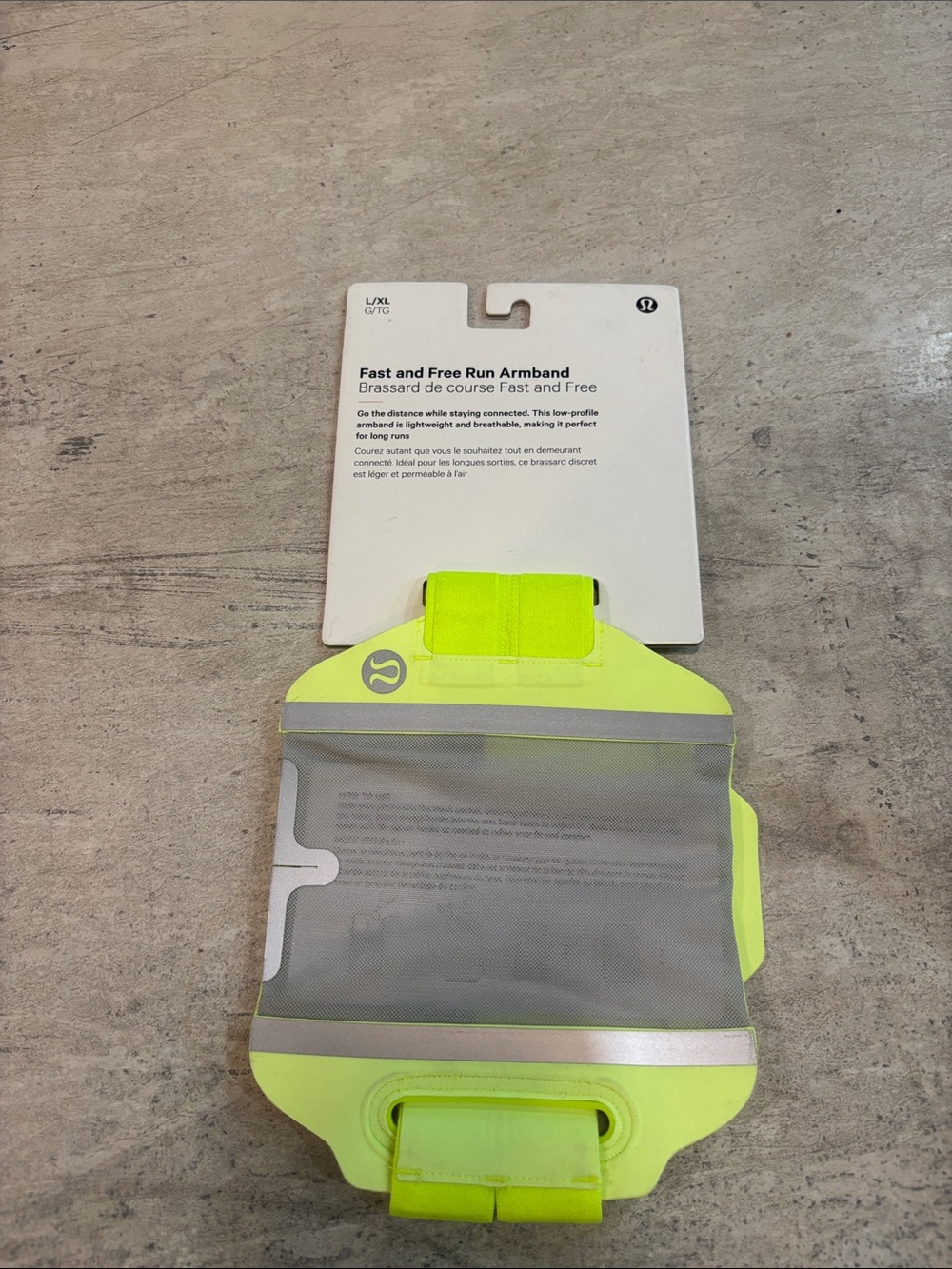 lululemon athletica Fast and Free Run Armband in Neon Yellow